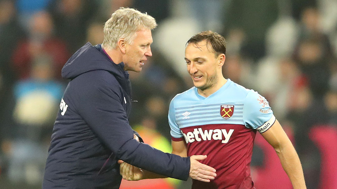 David Moyes and Mark Noble