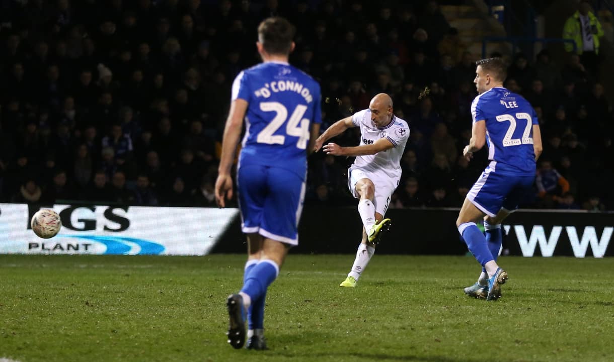 Pablo Zabaleta scores at Gillingham