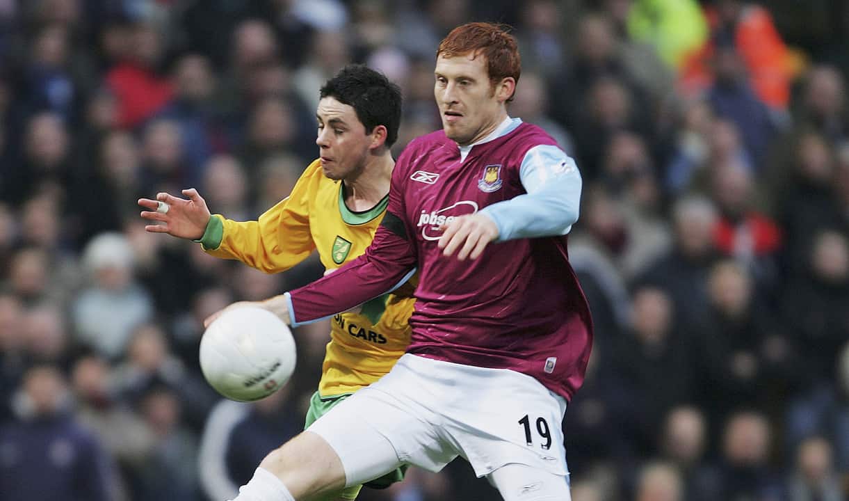 James Collins in action at Norwich