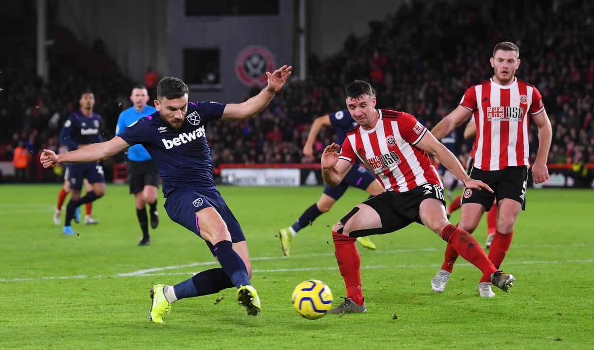 Robert Snodgrass puts the ball in the net at Sheffield United