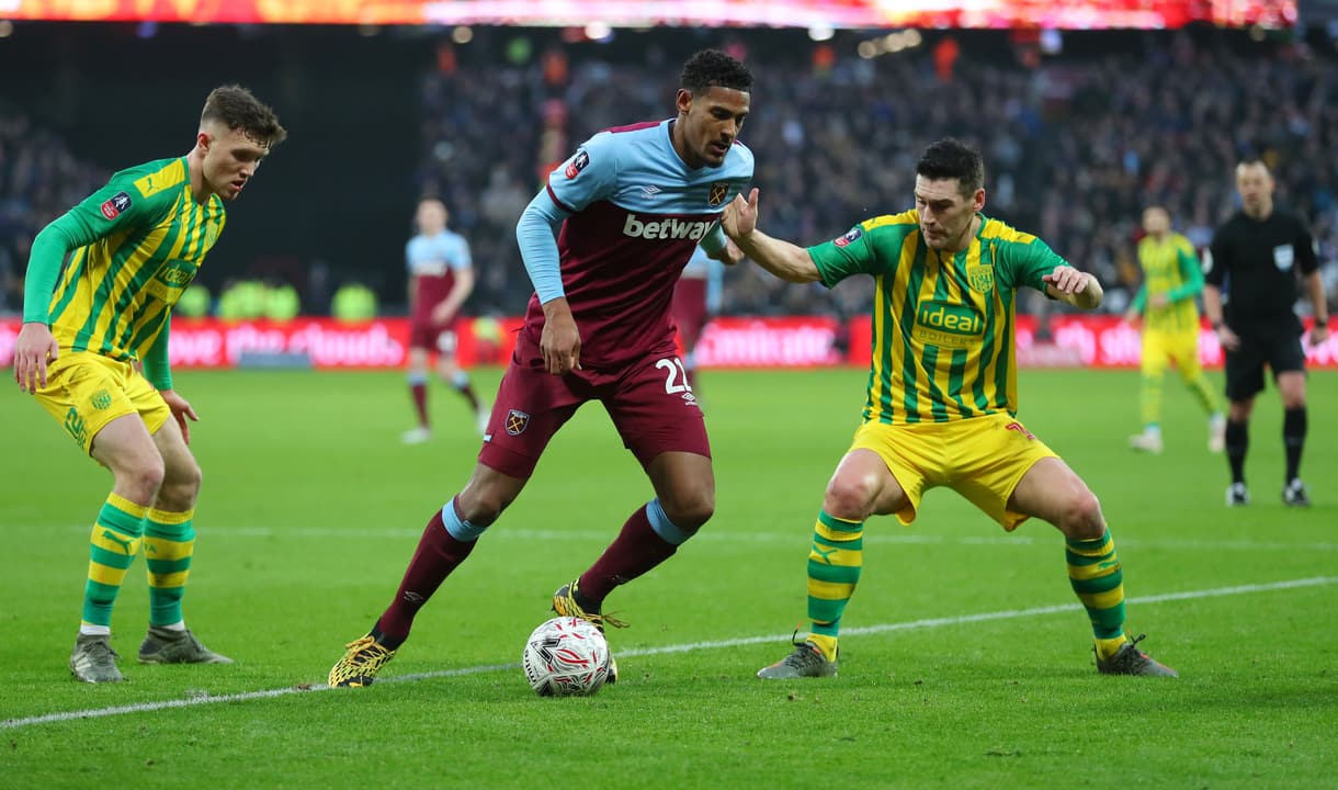 Sebastien Haller in action against West Brom