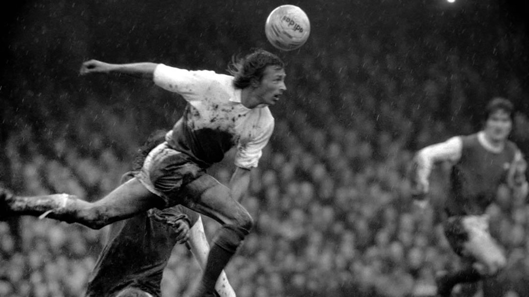 Alan Taylor in action at Arsenal in March 1975