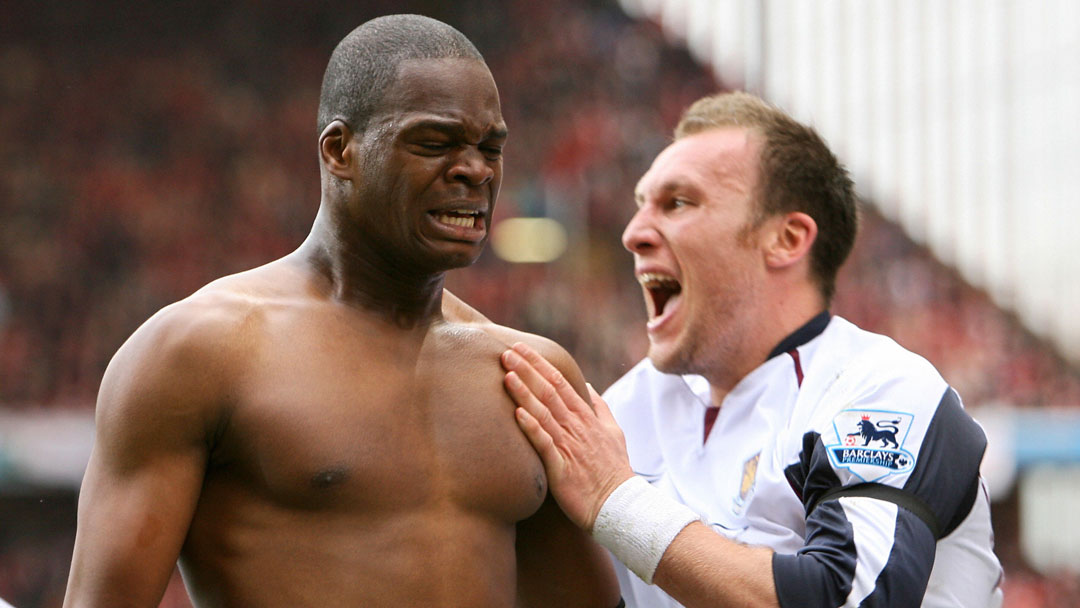 Marlon Harewood celebrates scoring his FA Cup semi-final winner in 2006