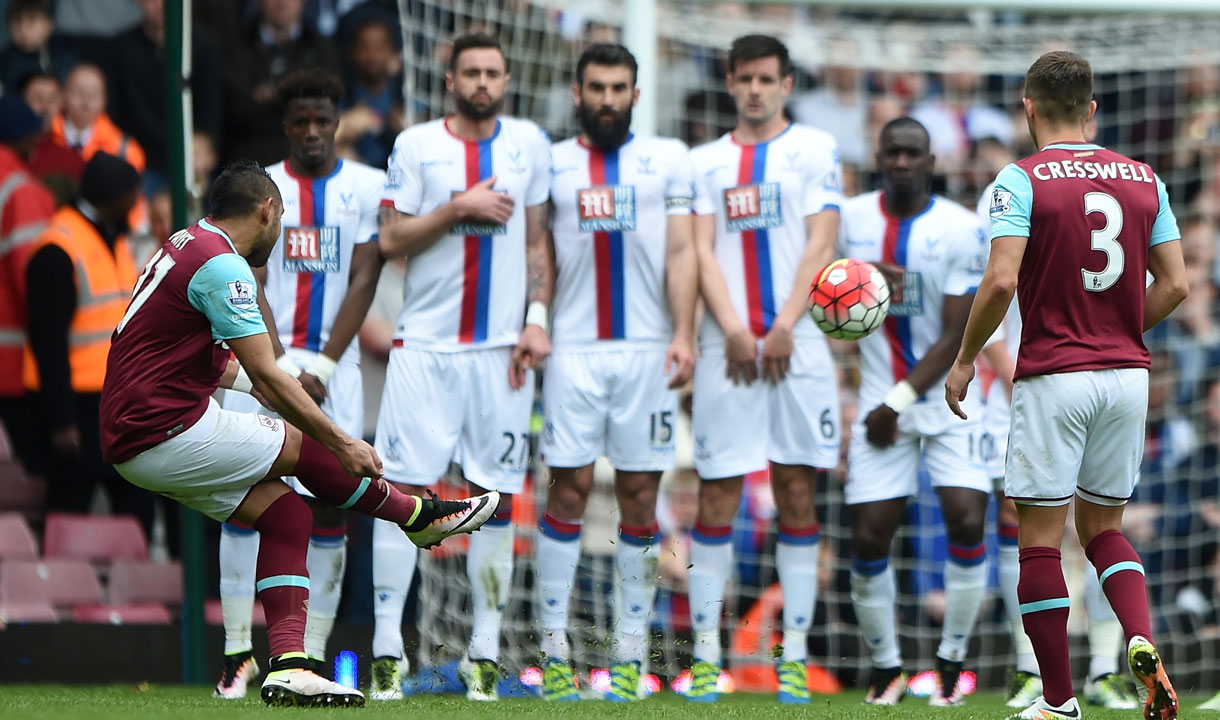 Dimitri Payet scores against Crystal Palace