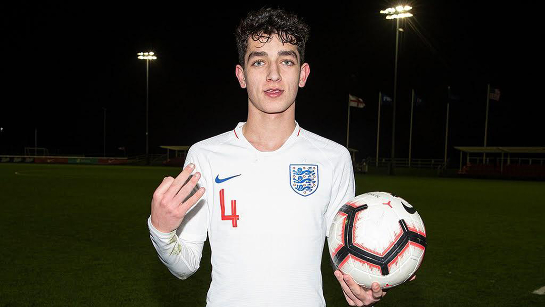 Sonny Perkins with the match ball against USA