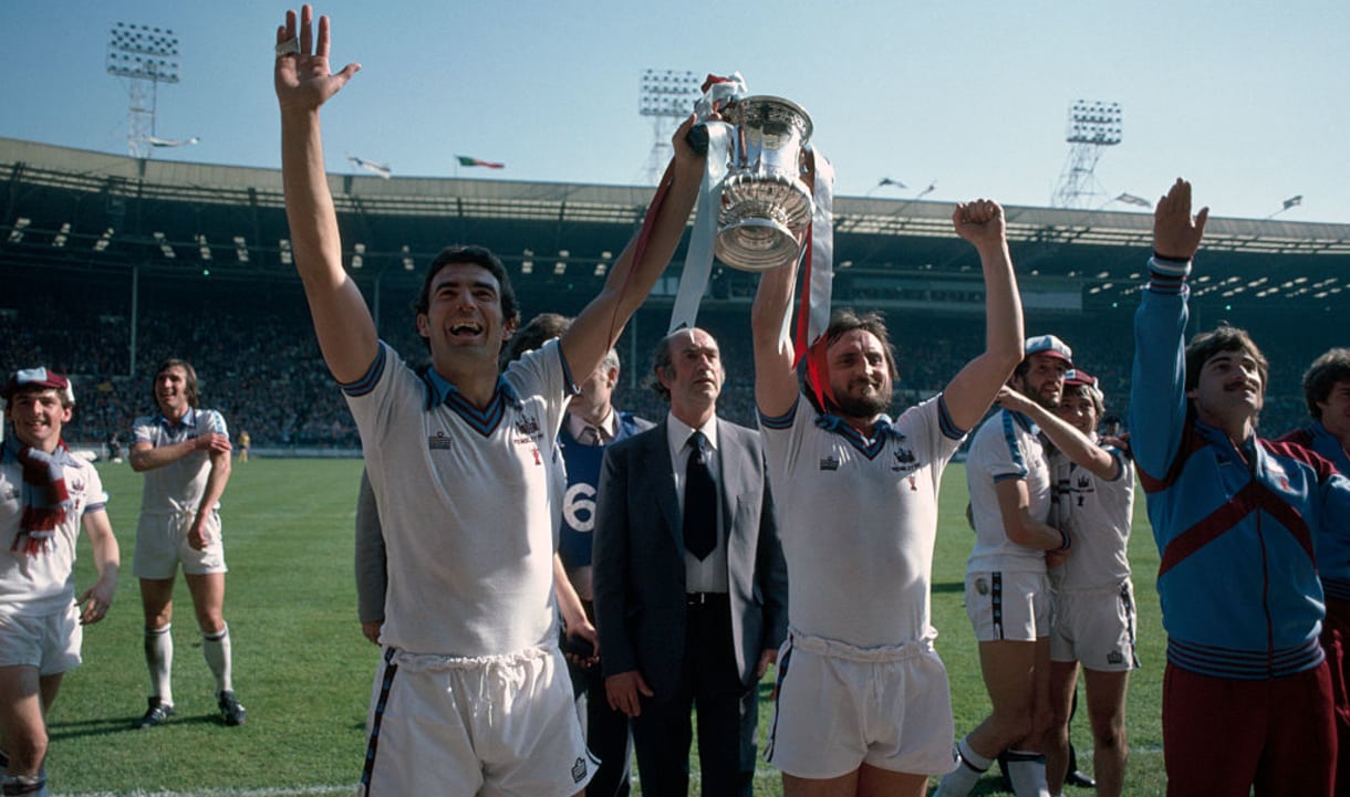 The Hammers with the FA Cup