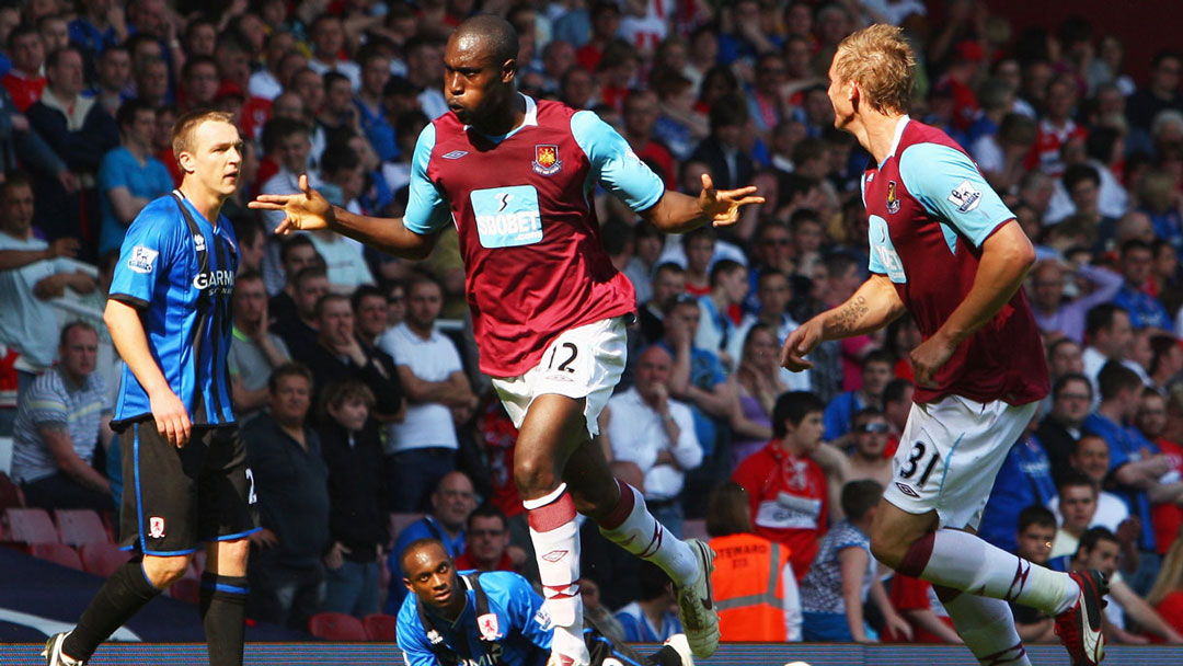 Carlton Cole celebrates his goal