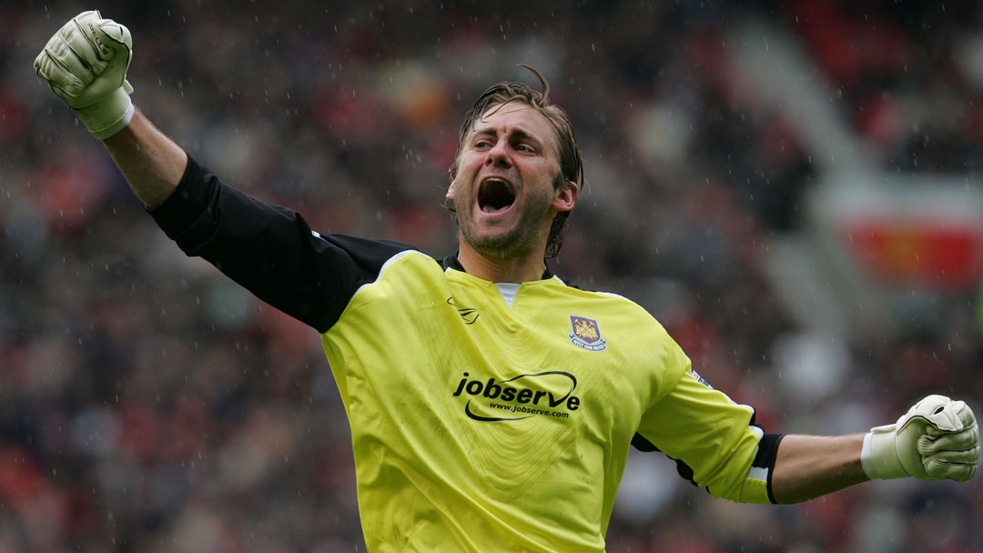 Robert Green celebrates