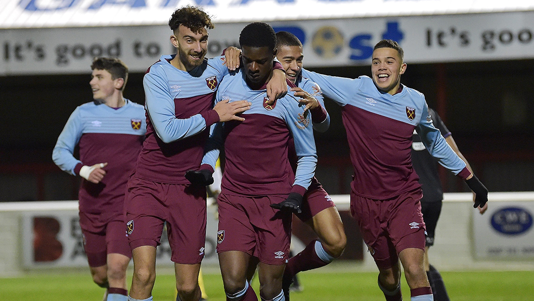 West Ham United U18s celebrate