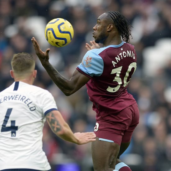 Michail Antonio in action against Tottenham