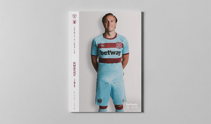 Get your FREE Official Programme for West Ham United v Aston Villa now!
