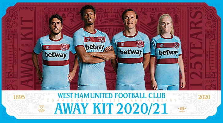 West Ham United reveal Commemorative 125th Anniversary Umbro Away kit