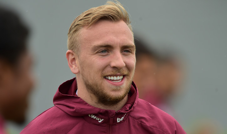 Jarrod Bowen in training with West Ham United