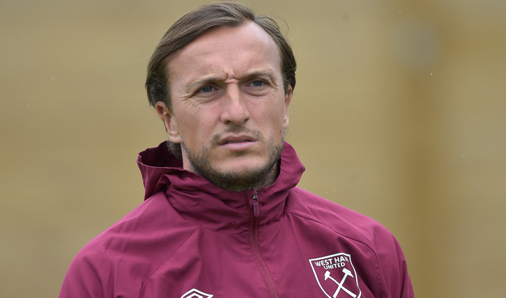 Mark Noble in West Ham United training