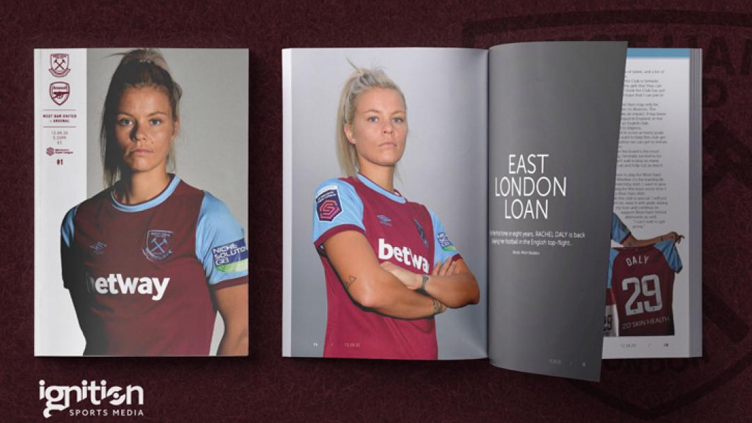 Get your FREE West Ham United women's v Arsenal Official Programme now!