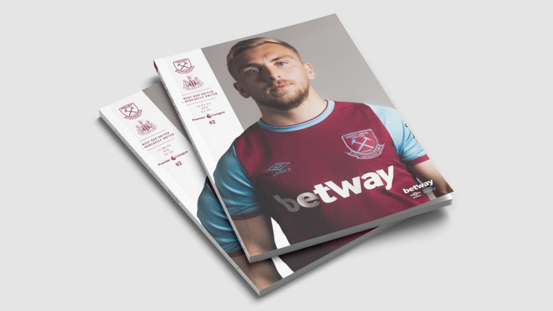 Get your FREE Official Programme for West Ham United v Newcastle United now!