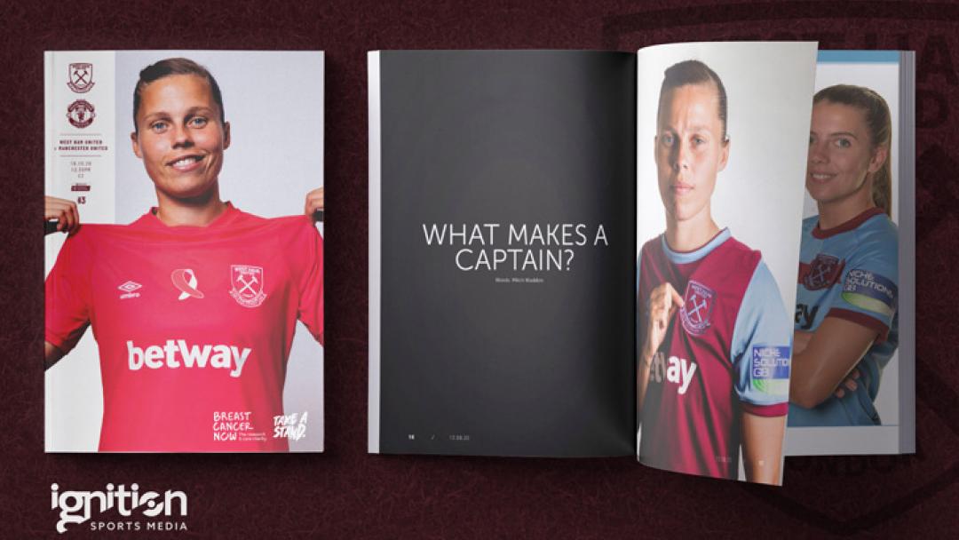 Get your FREE West Ham United v Man Utd Official Women's Programme now!