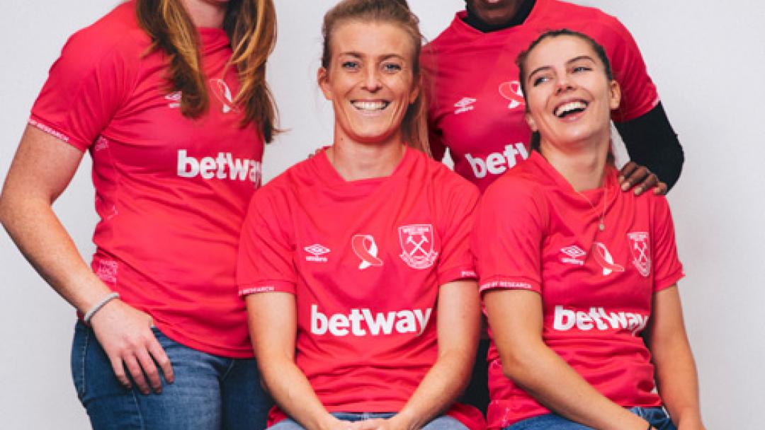 West Ham United women release new pink shirt in support of Breast Cancer Now