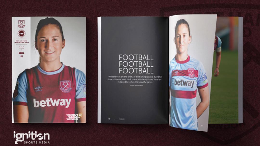 Get your FREE West Ham v Brighton Official Women's Programme now!