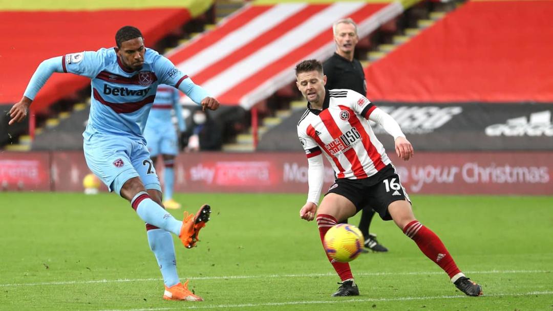 Sebastien Haller scores at Sheffield United