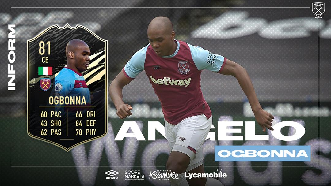 Ogbonna named in FIFA 21 Team of the Week