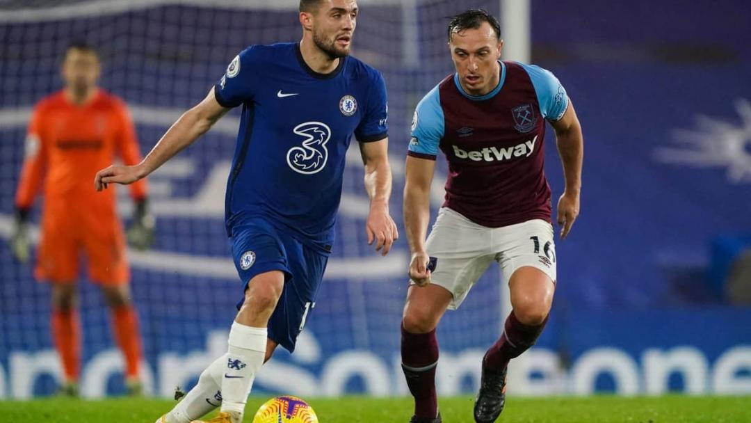 Mark Noble in action at Chelsea