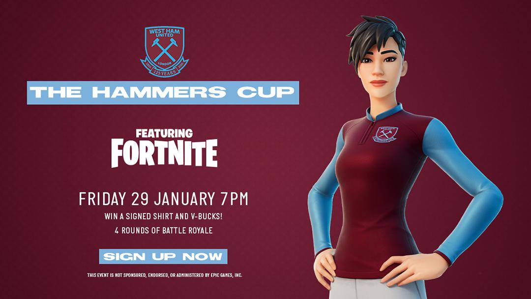 Sign-ups open for West Ham-themed Fortnite tournament, The Hammers Cup