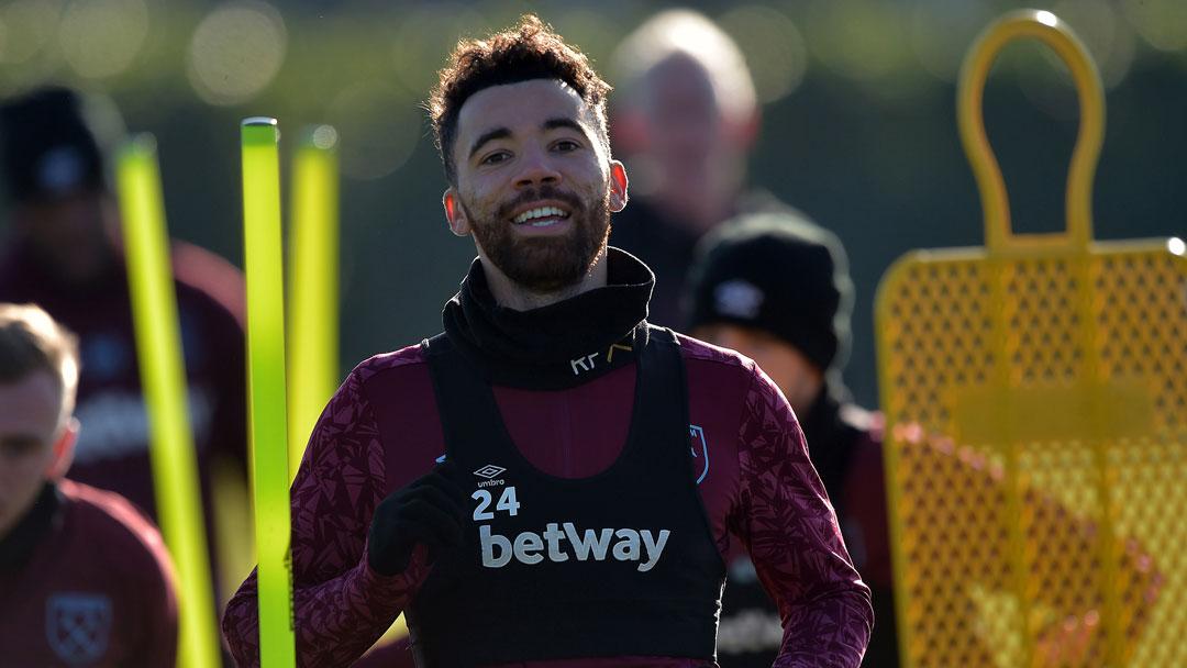 Ryan Fredericks in training