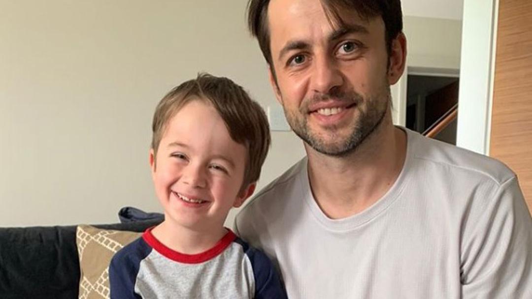 Lukasz Fabianski with son Jan