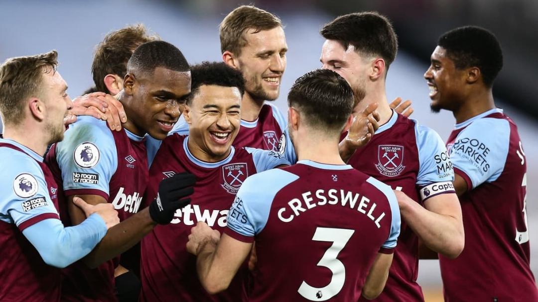 West Ham celebrate a goal