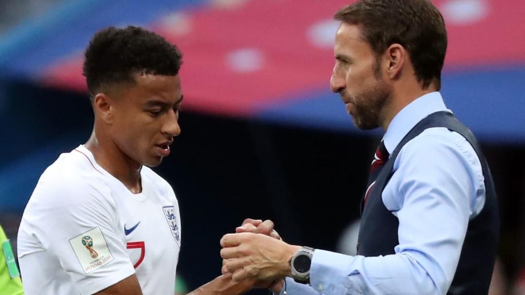 Jesse Lingard and Gareth Southgate