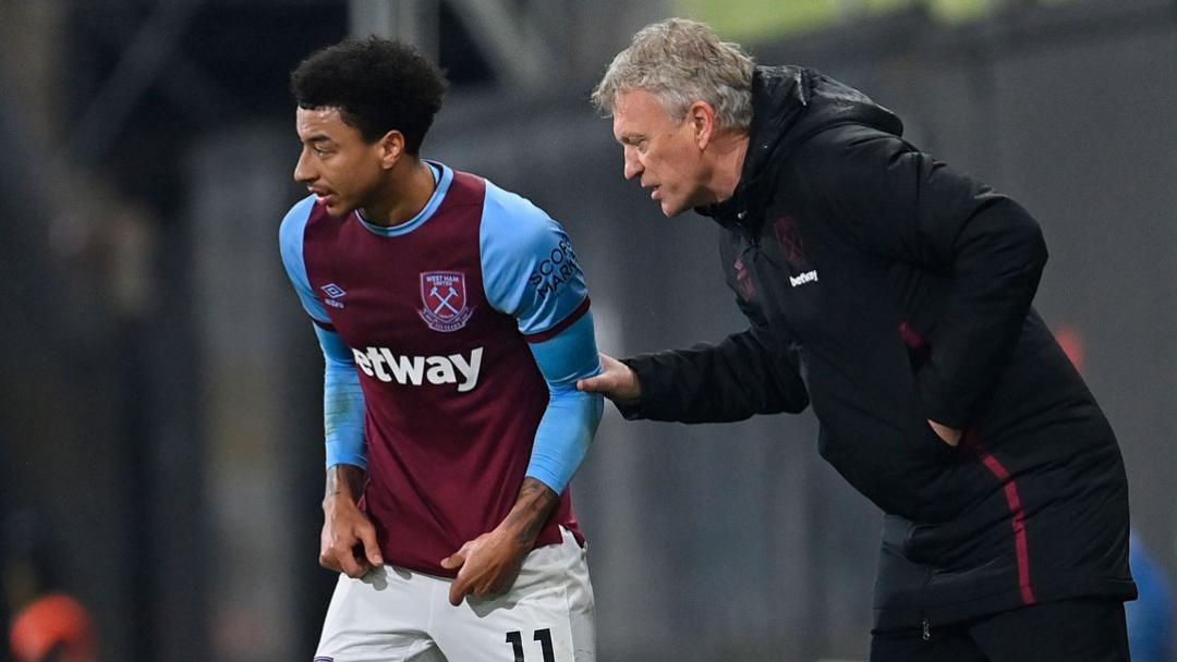 David Moyes and Jesse Lingard