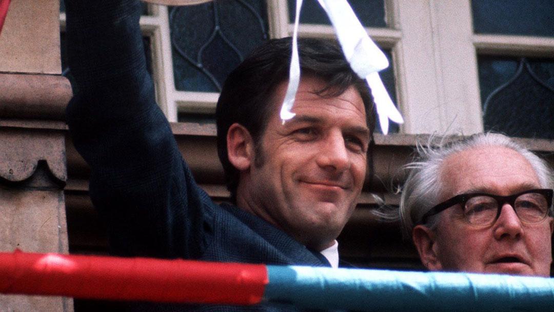 John Lyall lifts the FA Cup aloft in 1980