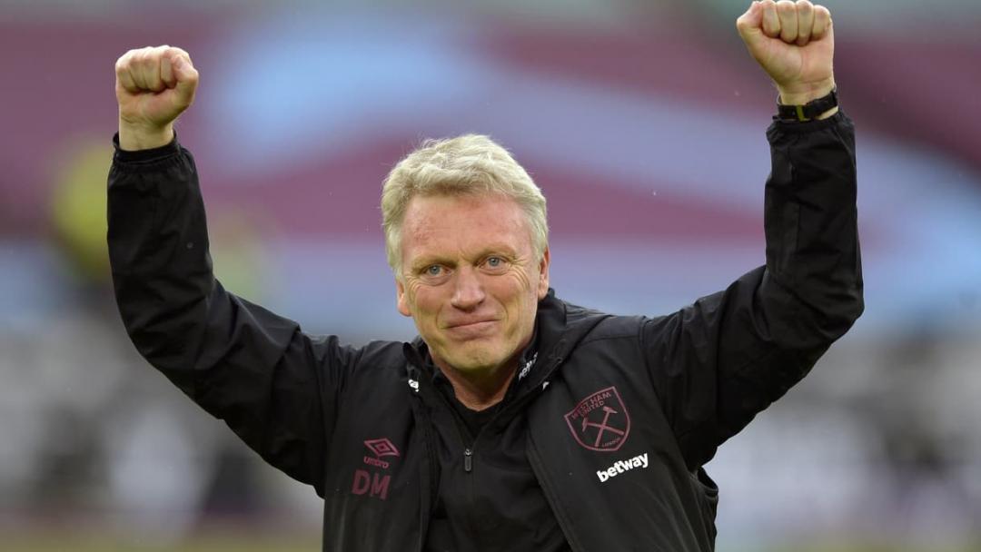 David Moyes celebrates