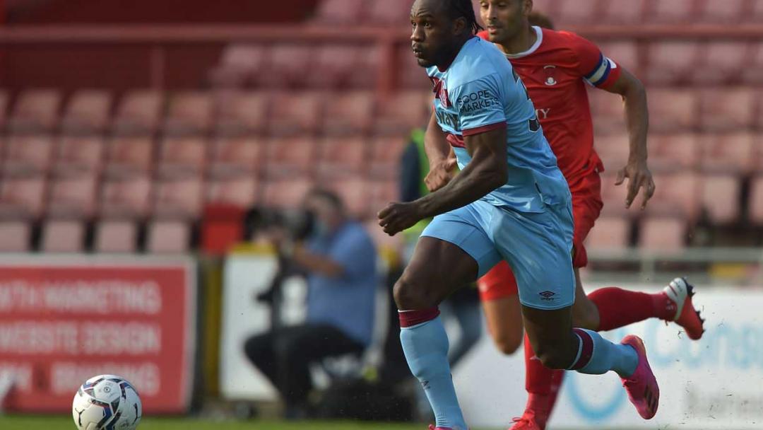 Michail Antonio in action at Orient