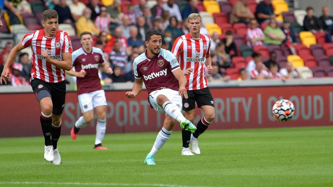 Pablo Fornals in action at Brentford