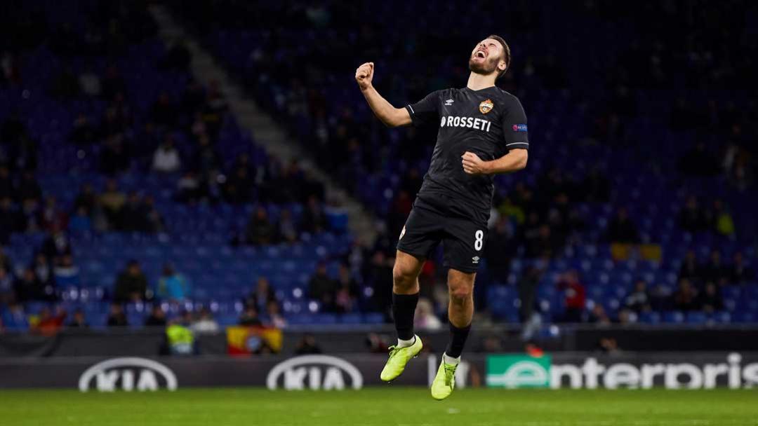 Nikola Vlasic celebrates scoring for CSKA Moscow