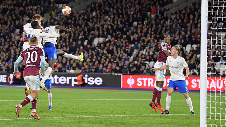 Craig Dawson scores against Genk