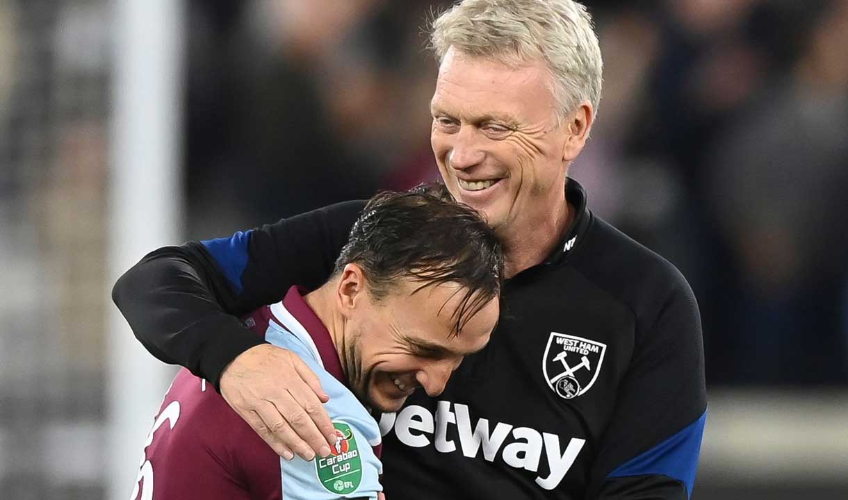 David Moyes and Mark Noble