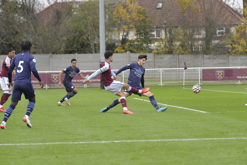 Sonny Parkins scores against Man City