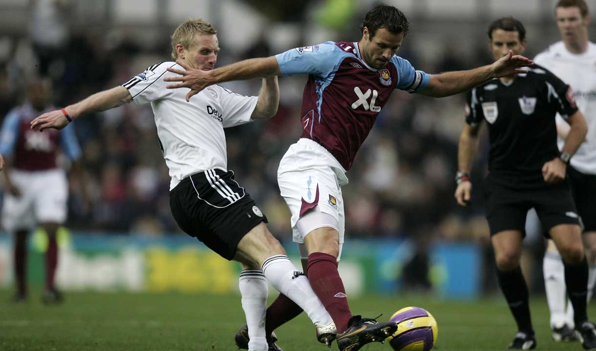 Lucas Neill in action at Derby in 2007