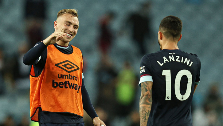 Manuel Lanzini and Jarrod Bowen