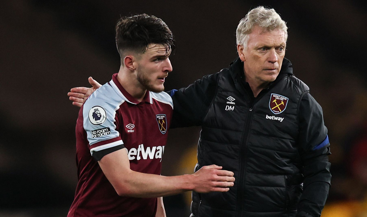 David Moyes and Declan Rice