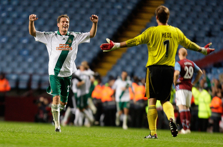 Some playing for Rapid Vienna