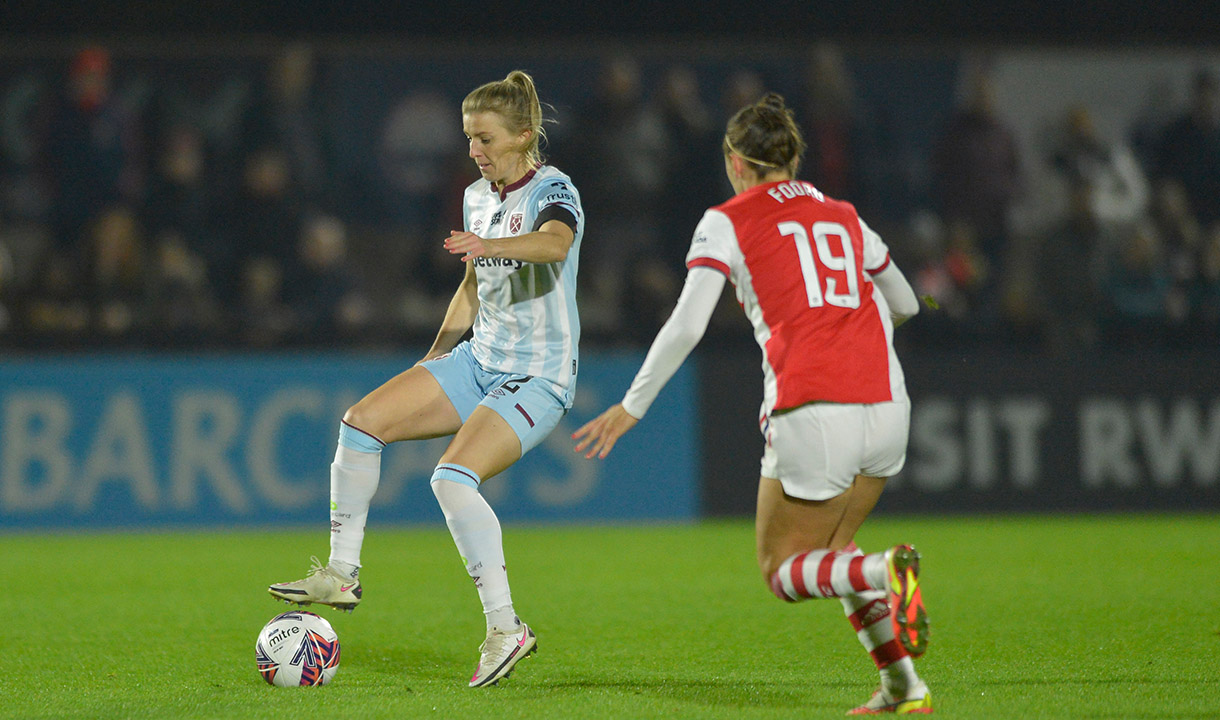 West Ham women in action against Arsenal