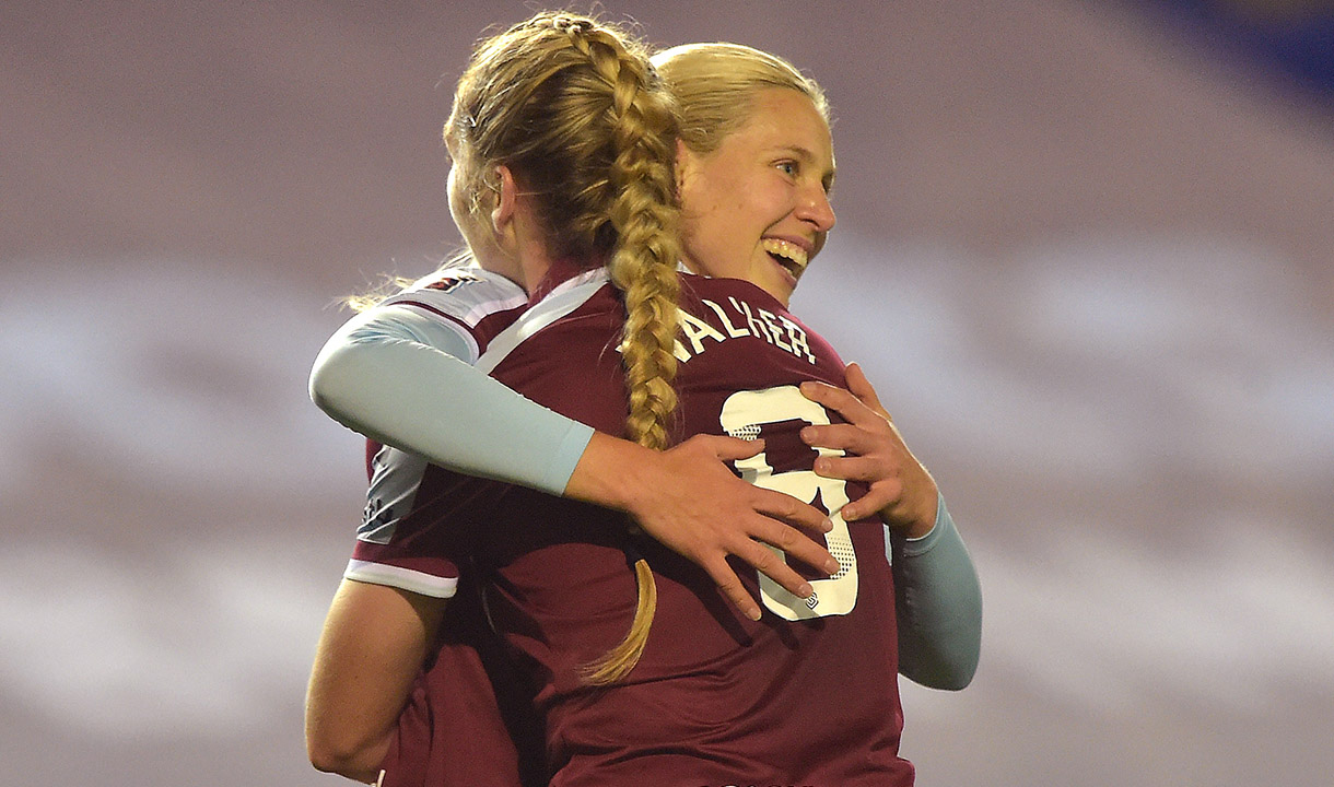 West Ham United women celebrate