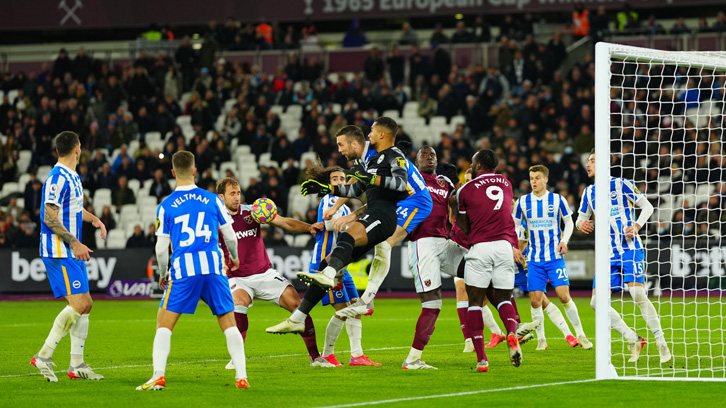 Michail Antonio has a goal ruled out for offside