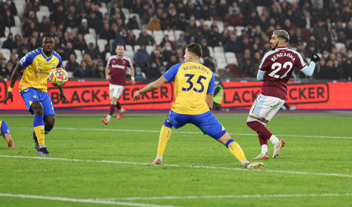 Saïd Benrahma scores against Southampton