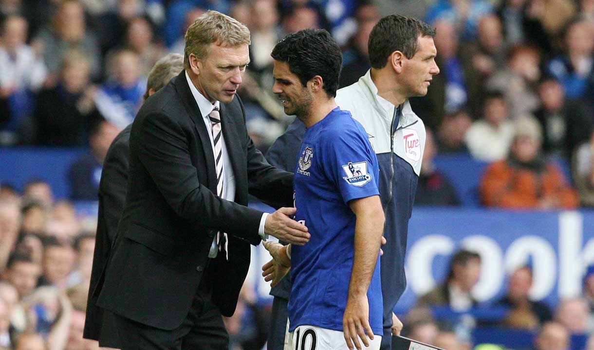 David Moyes and Mikel Arteta