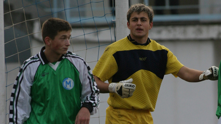 A young Lukasz Fabianski